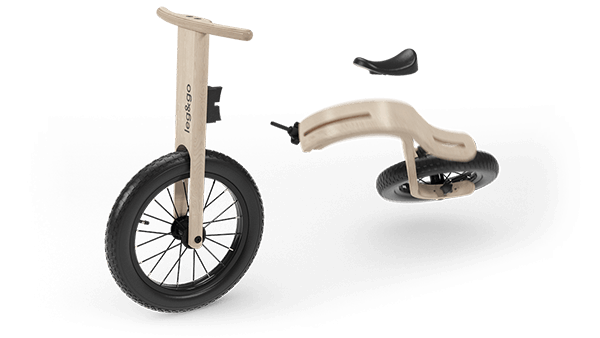 LEG & GO Bicicleta sin pedales Balance Bike 3 en 1 madera 