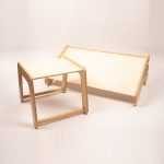 Tavolo e sedia per parete da arrampicata (svedese)