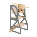 Transformable learning tower Securestep and high chair combo