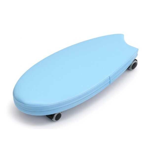 Soft Play Surf Rider on Wheels blue soft ride on balance toy for kids indoor movement play